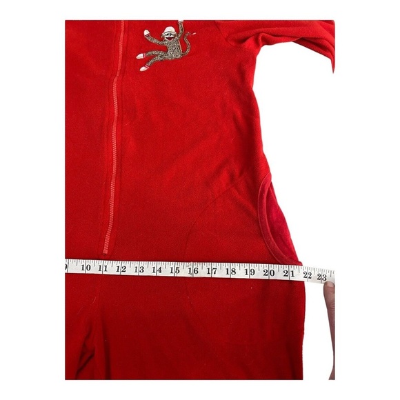 Nick & Nora Sock Monkey Footed Pajamas Size Small Women’s - Picture 8 of 10